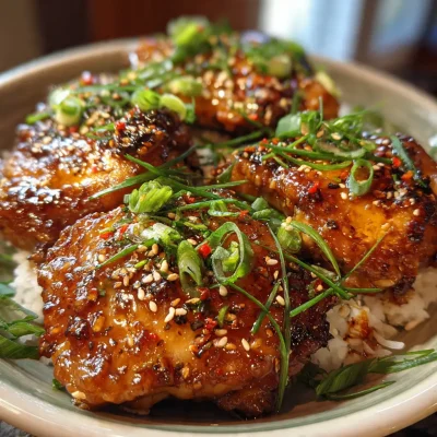 Honey Garlic Chicken Thighs