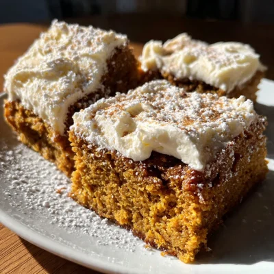Pumpkin Bars Cream Cheese Frosting