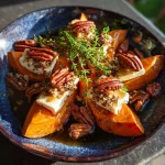 Maple Pecan Brie Sweet Potatoes