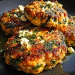 Mediterranean Salmon Spinach Patties