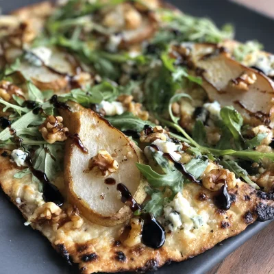 Pear Gorgonzola Flatbread