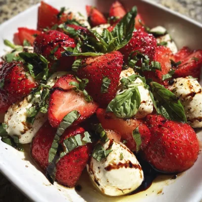 Summer Strawberry Caprese Salad