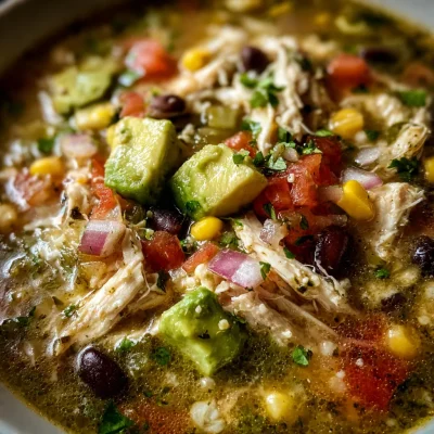 Green Enchilada Chicken Soup