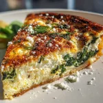 Crustless Spinach Feta Quiche