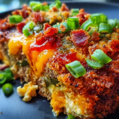 Smoky Jalapeno Popper Meatloaf
