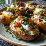 Baked Potato Steak Bites