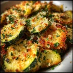Crispy Parmesan Garlic Zucchini
