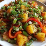 Stir Fried Potatoes Minced Meat