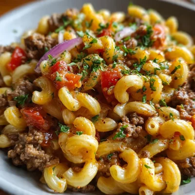 One Pot Cheeseburger Macaroni