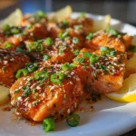 Easy Honey Garlic Salmon Bites