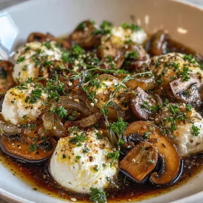Mushroom Shallot Goat Cheese