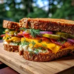 Dill Pickle Bacon Melt