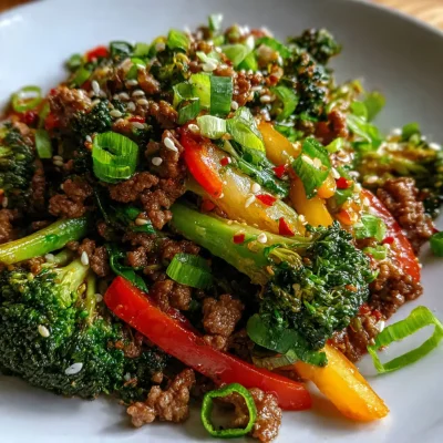 Ground Beef Broccoli Stir Fry