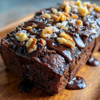 Hot Fudge Brownie Bread