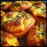 Garlic Rosemary Focaccia Muffins